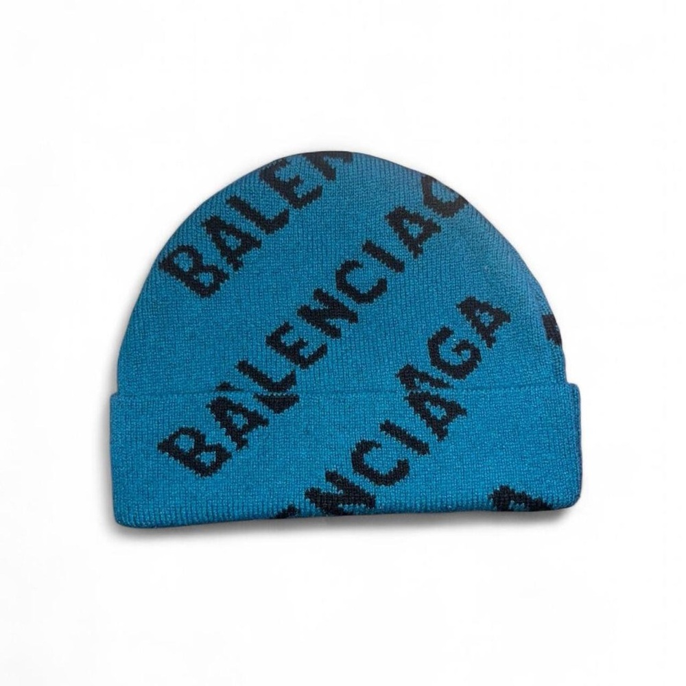 Balenciaga All Over Logo Beanie